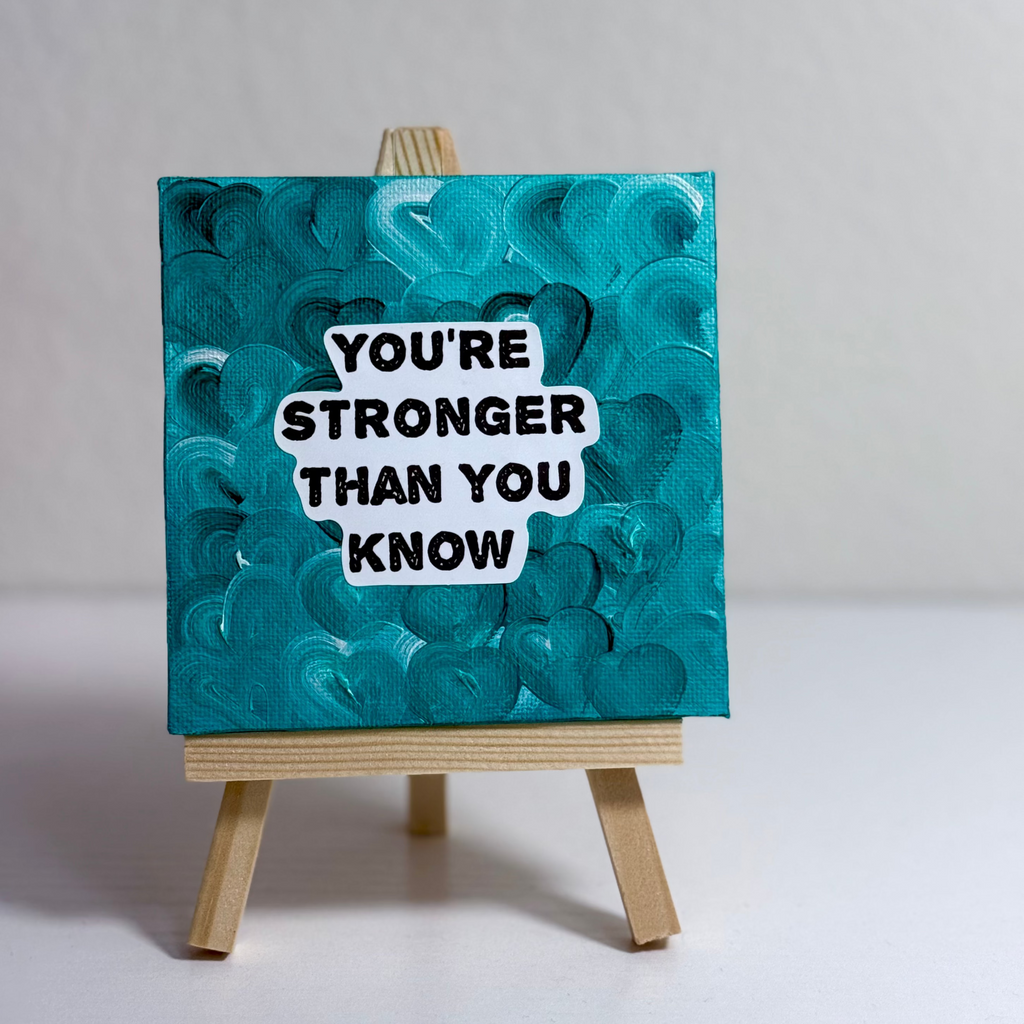 Mini Motivation Canvases Hand Painted