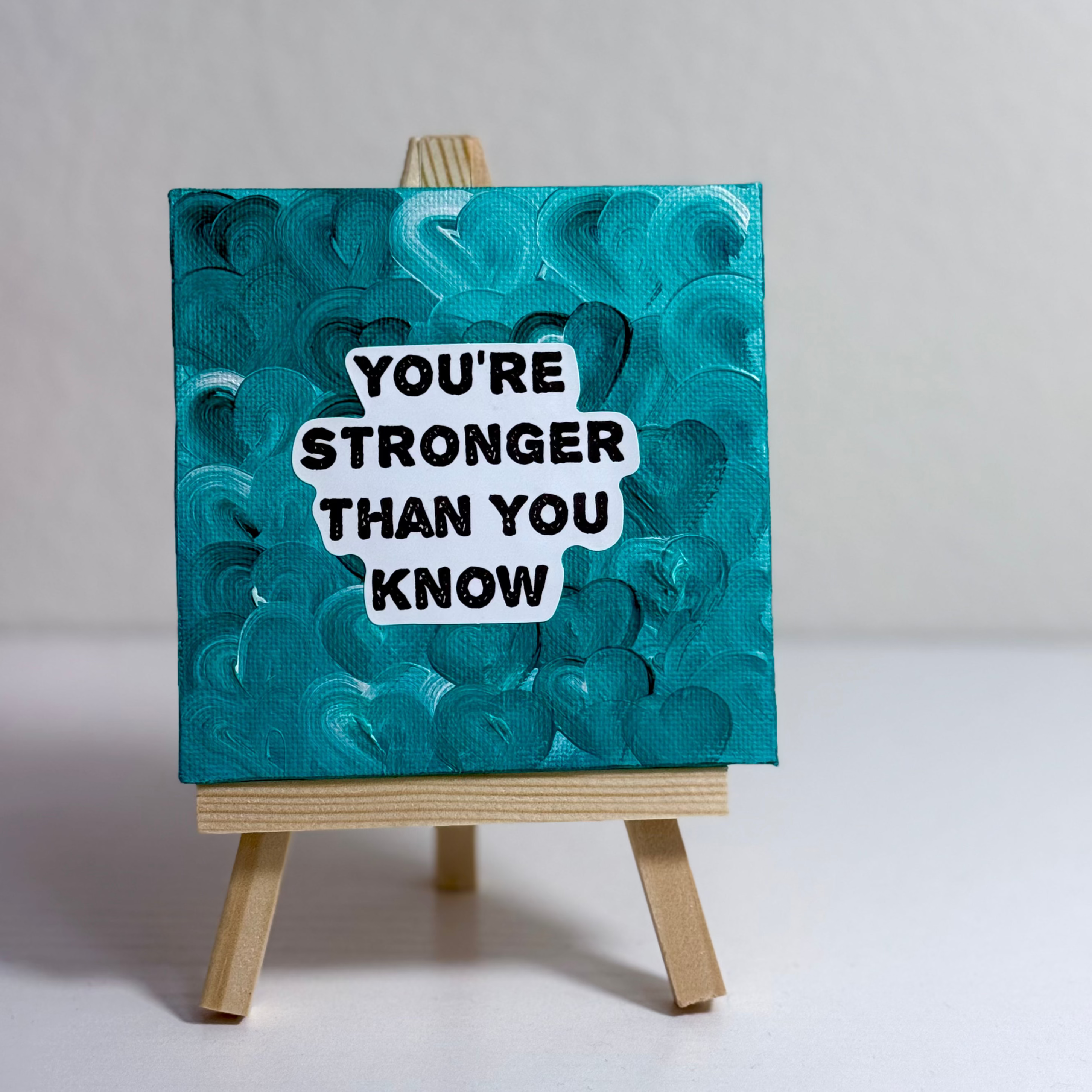 Mini Motivation Canvases Hand Painted