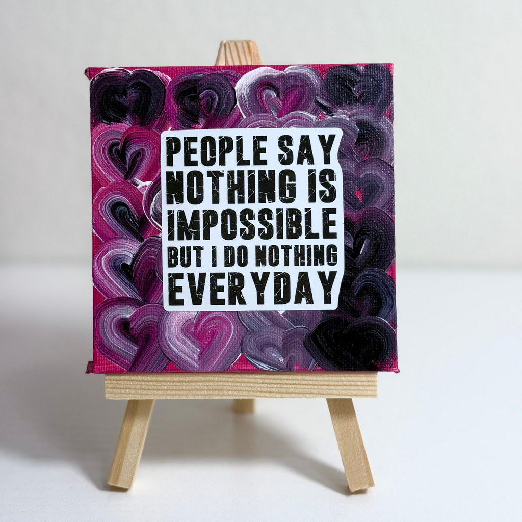Mini Motivation Canvases Hand Painted