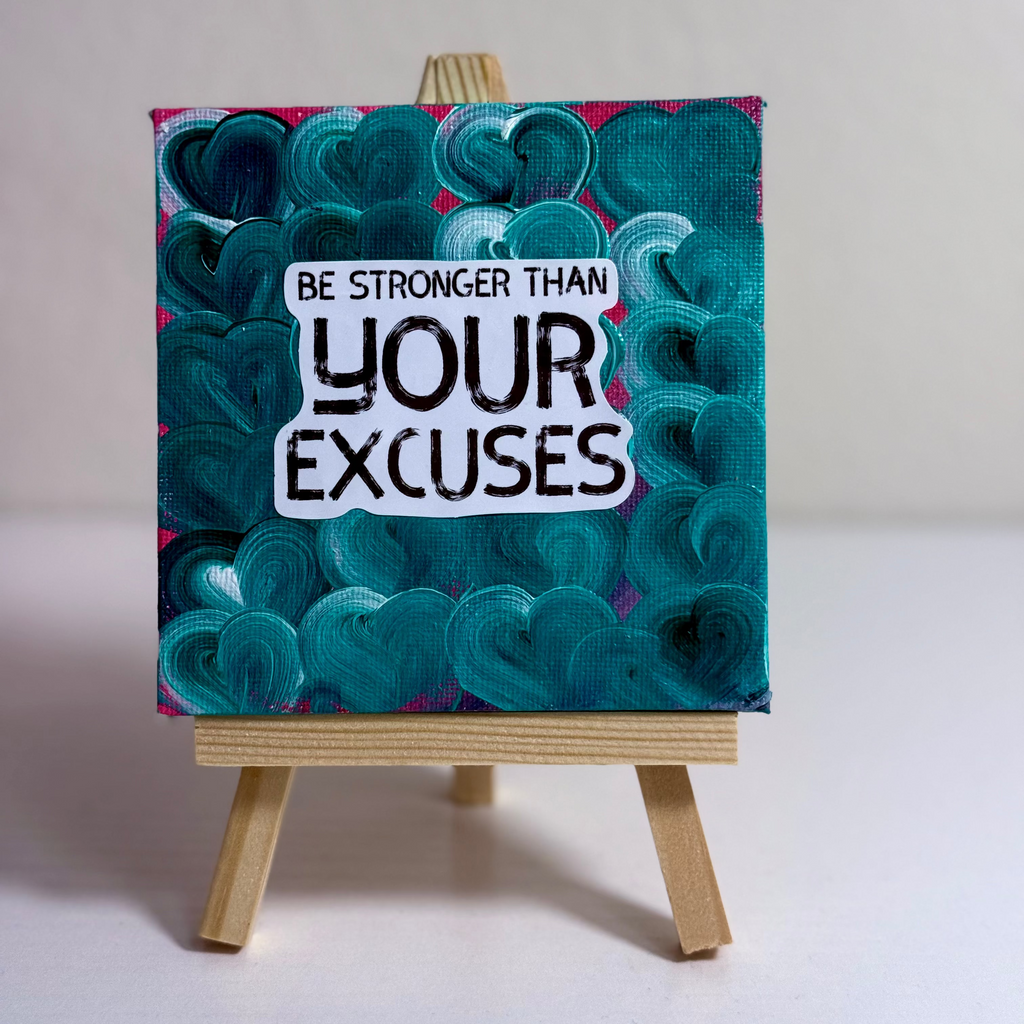 Mini Motivation Canvases Hand Painted